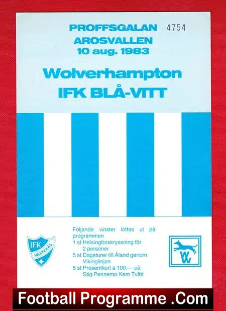 IFK Vasteras v Wolves 1983 - Friendly Match Sweden - Image 2