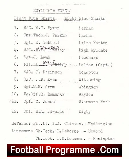 Royal Air Force RAF v Civil Service 1969 - at Henlow - Image 3
