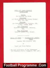 Royal Air Force RAF v Universities Athletic Union 1969 – Halton