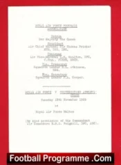 Royal Air Force RAF v Universities Athletic Union 1969 – Halton
