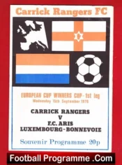 Carrick Rangers v Luxembourg Bonnevoie 1976 – ECWC First 1st