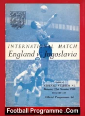 England v Yugoslavia 1950 – International at Arsenal