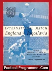 England v Yugoslavia 1950 – International at Arsenal
