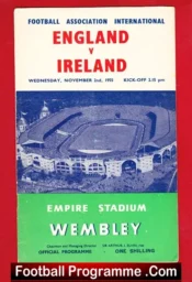 England v Ireland 1955 – at Wembley – London