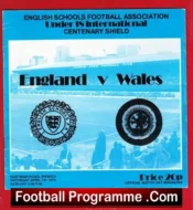 England v Wales 1979 – Under 18 at Ipswich Town