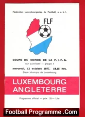 Luxembourg v England 1977