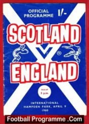 Scotland v England 1960 – Hampden Park – Glasgow