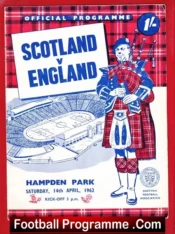 Scotland v England 1962 – Hampden Park – Glasgow