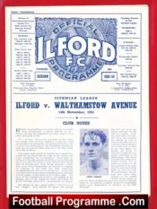 Ilford v Walthamstow Avenue 1953 – Isthmian League