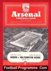 Hendon v Walthamstow Avenue 1955 – London Senior Cup Final