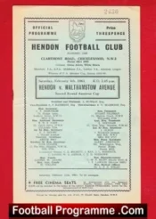 Hendon v Walthamstow Avenue 1961 – Amateur Cup