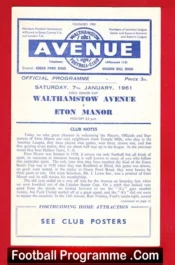 Walthamstow Avenue v Eton Manor 1961