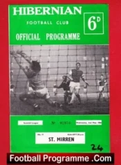 Hibernian Hibs v St Mirren 1966