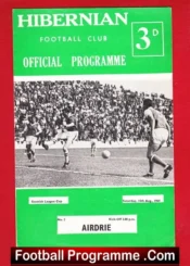 Hibernian Hibs v Airdrieonians Airdrie 1964