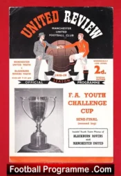 Manchester United v Blackburn Rovers 1959 – Youth Cup Semi Final
