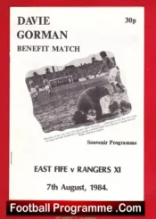 Davie Gorman Testimonial Benefit Match East Fife 1984
