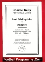 Charlie Kelly Testimonial Benefit Match East Stirlingshire 1988