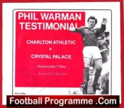 Phil Warman Testimonial Benefit Charlton Athletic 1980 Signed