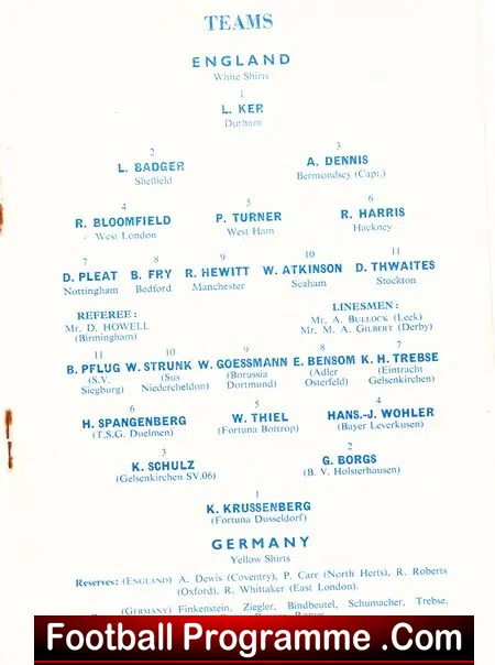 England v Germany 1960 - Schoolboys International at Man City - Image 3