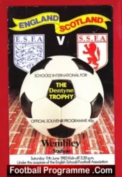 England v Scotland 1983 – Schoolboys International at Wembley