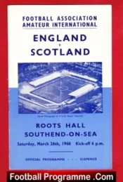 England v Scotland 1960 – Amateur International at Southend