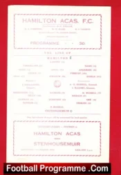 Hamilton Academical v Stenhousemuir 1964