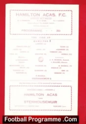 Hamilton Academical v Stenhousemuir 1964