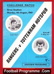 Glasgow Rangers v Tottenham 1969 – Challenge Match
