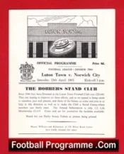 Luton Town v Norwich City 1963