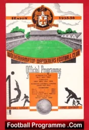 Wolves Wolverhampton v Manchester United 1956