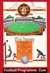 Wolves Wolverhampton v Manchester United 1956