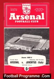 Arsenal v Juventus 1958 – Friendly Match