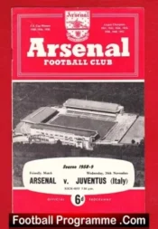 Arsenal v Juventus 1958 – Friendly Match