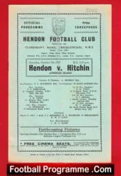 Hendon v Hitchin Town 1957