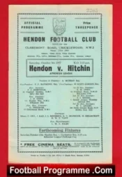 Hendon v Hitchin Town 1957