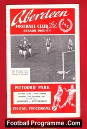 Aberdeen v Dunfermline Athletic 1963