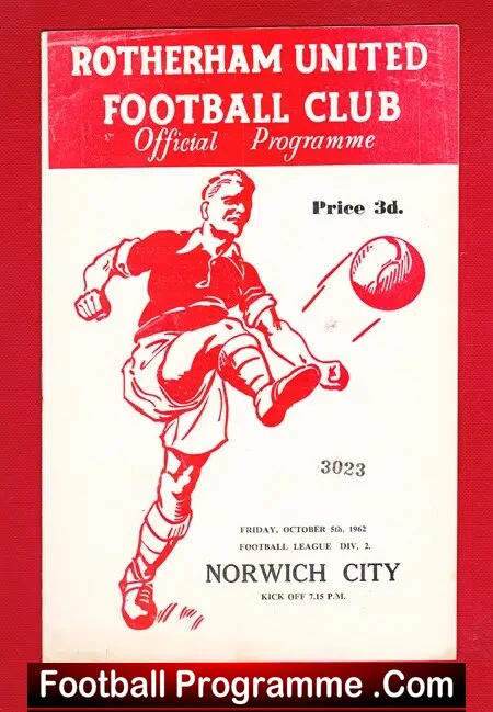 Rotherham United v Norwich City 1962 - Image 2