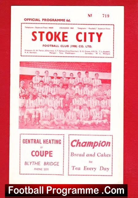Stoke City v Norwich City 1962 - Image 2