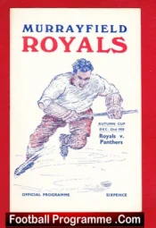 Murrayfield Royals Ice Hockey v Perth Panthers 1958 – Scotland