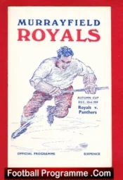 Murrayfield Royals Ice Hockey v Perth Panthers 1958 – Scotland