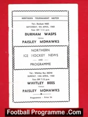 Durham Wasps Ice Hockey v Paisley Mohawks 1960 – Scotland