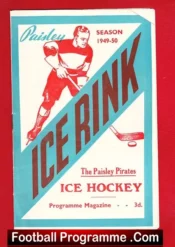 Paisley Pirates Ice Hockey v Dundee Tigers 1949 – Scotland