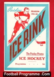 Paisley Pirates Ice Hockey v Perth Panthers 1951 – Scottish