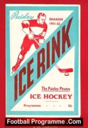 Paisley Pirates Ice Hockey v Perth Panthers 1952 – Scottish