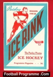 Paisley Pirates Ice Hockey v Dundee Tigers 1950 – Scotland