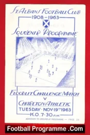 St Albans City v Charlton Athletic 1963 – Floodlit Challenge