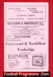 Gravesend Northfleet v Tonbridge 1963 – Kent Cup