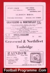 Gravesend Northfleet v Tonbridge 1963 – Kent Cup