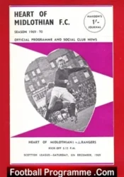Heart Of Midlothian v Glasgow Rangers 1969