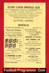 Sutton United v Enfield 1963 – Isthmian League
